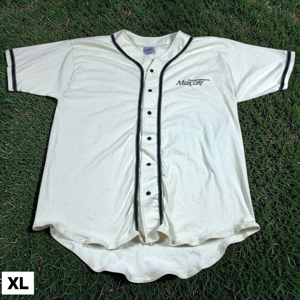Vintage Mercury Computer Systems Baseball Jersey Mens XL Tech Software 90s USA